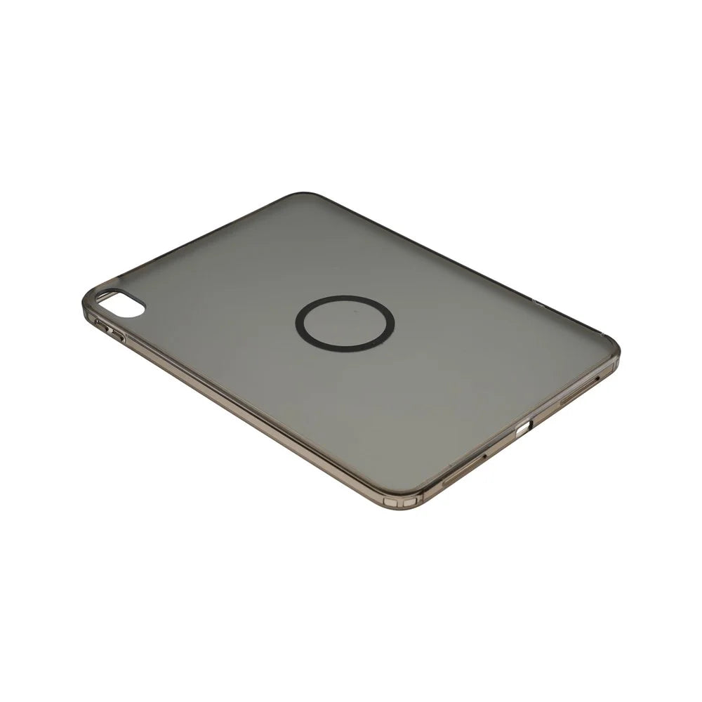 For iPad (2025) / iPad 10.9 (2022) Magnetic Case Skin-touch PC + TPU Anti-drop Cover - Transparent Black - 6
