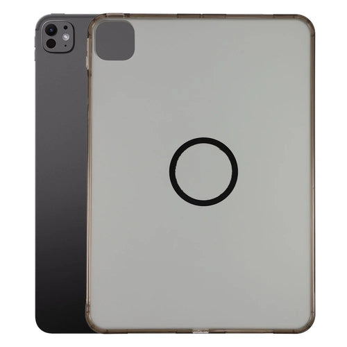 For iPad Pro 11 (2025) / (2024) Magnetic Case Skin-touch PC + TPU Anti-drop Cover - Transparent Black - 1