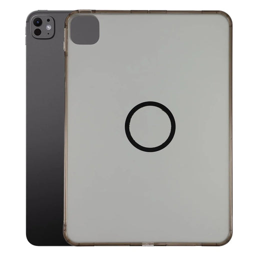 For iPad Pro 11 (2025) / (2024) Magnetic Case Skin-touch PC + TPU Anti-drop Cover - Transparent Black - 1