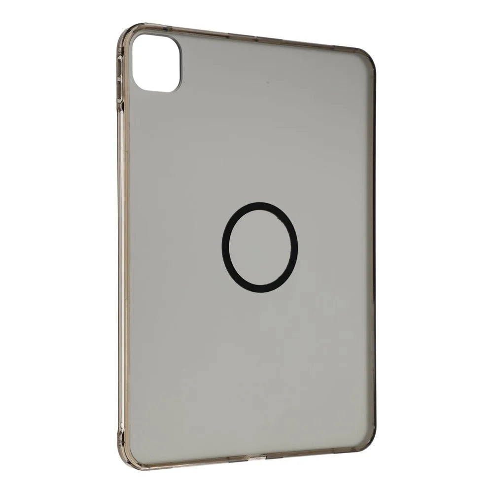 For iPad Pro 11 (2025) / (2024) Magnetic Case Skin-touch PC + TPU Anti-drop Cover - Transparent Black - 3