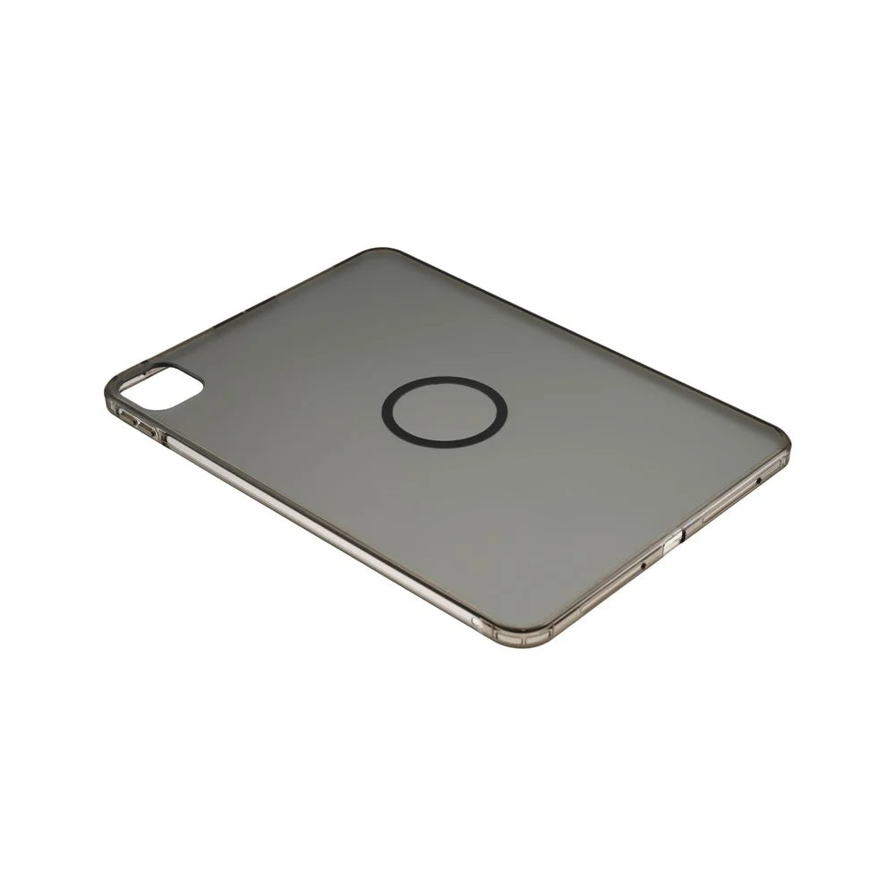For iPad Pro 11 (2025) / (2024) Magnetic Case Skin-touch PC + TPU Anti-drop Cover - Transparent Black - 5