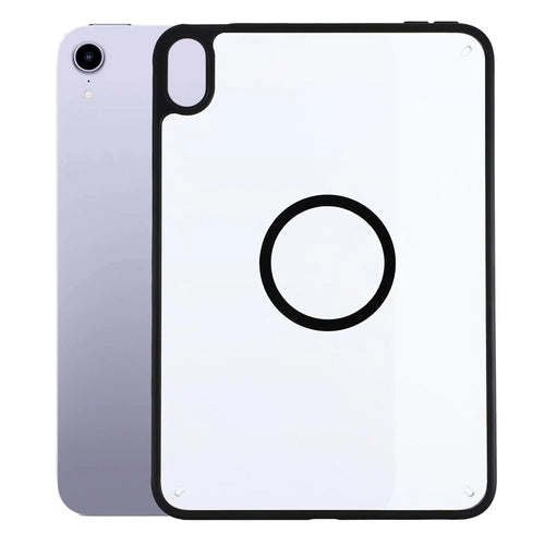 Magnetic Case for iPad mini (2024)  /  (2021) Solid Color Frame Matte Transparent Back Panel  TPU + PC Cover - Transparent - 1