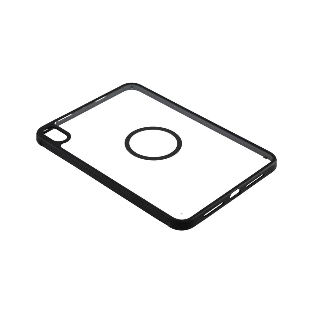Magnetic Case for iPad mini (2024)  /  (2021) Solid Color Frame Matte Transparent Back Panel  TPU + PC Cover - Transparent - 4