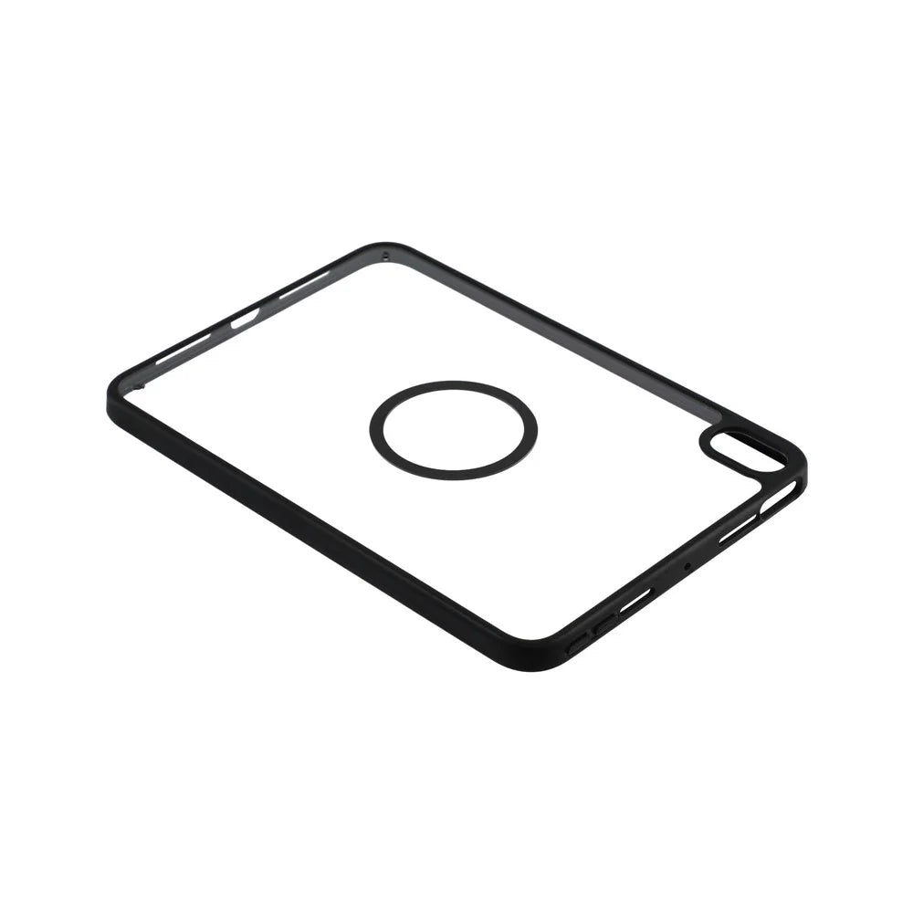 Magnetic Case for iPad mini (2024)  /  (2021) Solid Color Frame Matte Transparent Back Panel  TPU + PC Cover - Transparent - 5