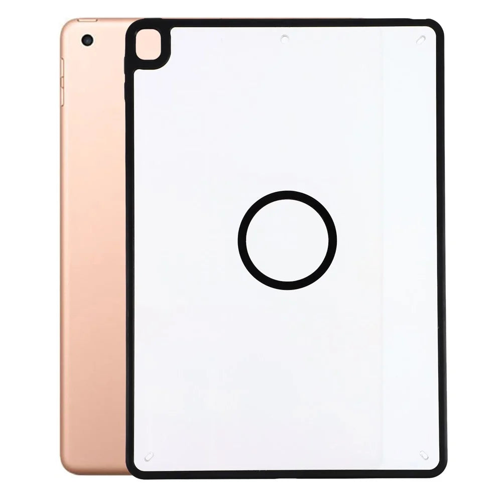 Magnetic Case for iPad 10.2 (2021)  /  (2020)  /  (2019) Solid Color Frame Matte Transparent Back Panel  TPU + PC Cover - Transparent - 1