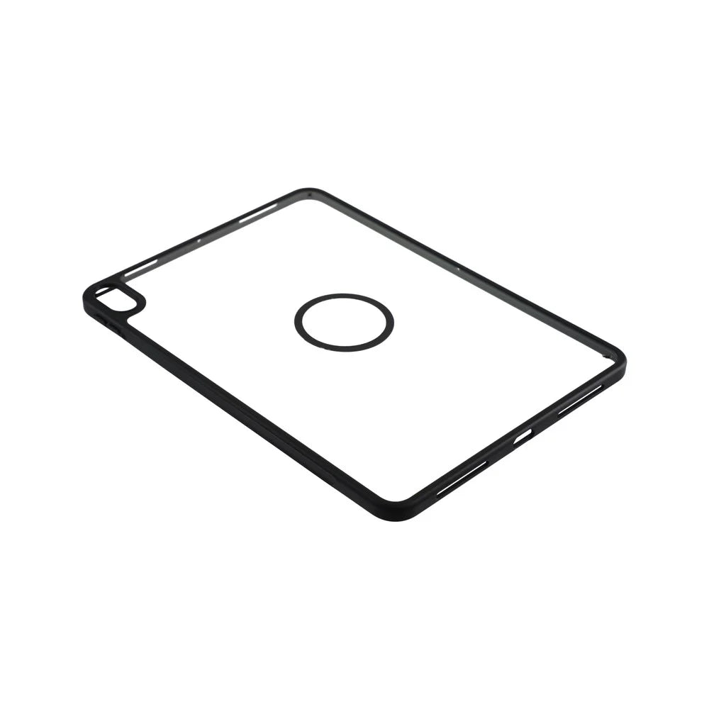 Magnetic Case for iPad (2025)  /  10.9 (2022) Solid Color Frame Matte Transparent Back Panel TPU + PC Cover - Transparent - 4