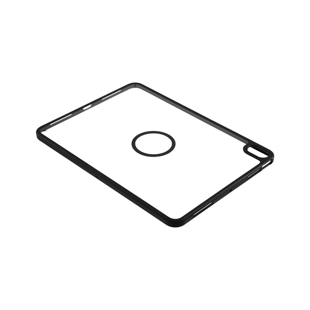 Magnetic Case for iPad (2025)  /  10.9 (2022) Solid Color Frame Matte Transparent Back Panel TPU + PC Cover - Transparent - 5