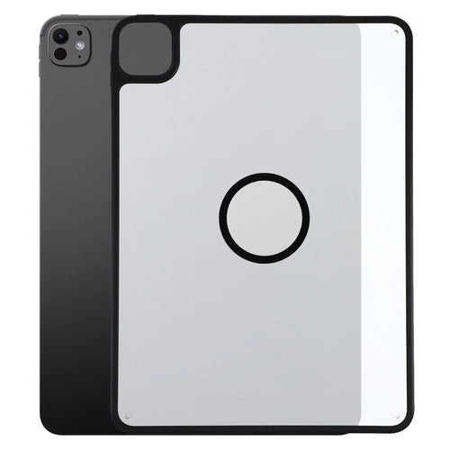 Magnetic Case for iPad Pro 11 (2025)  /  (2024) Solid Color Frame Matte Transparent Back Panel TPU + PC Cover - Transparent - 1