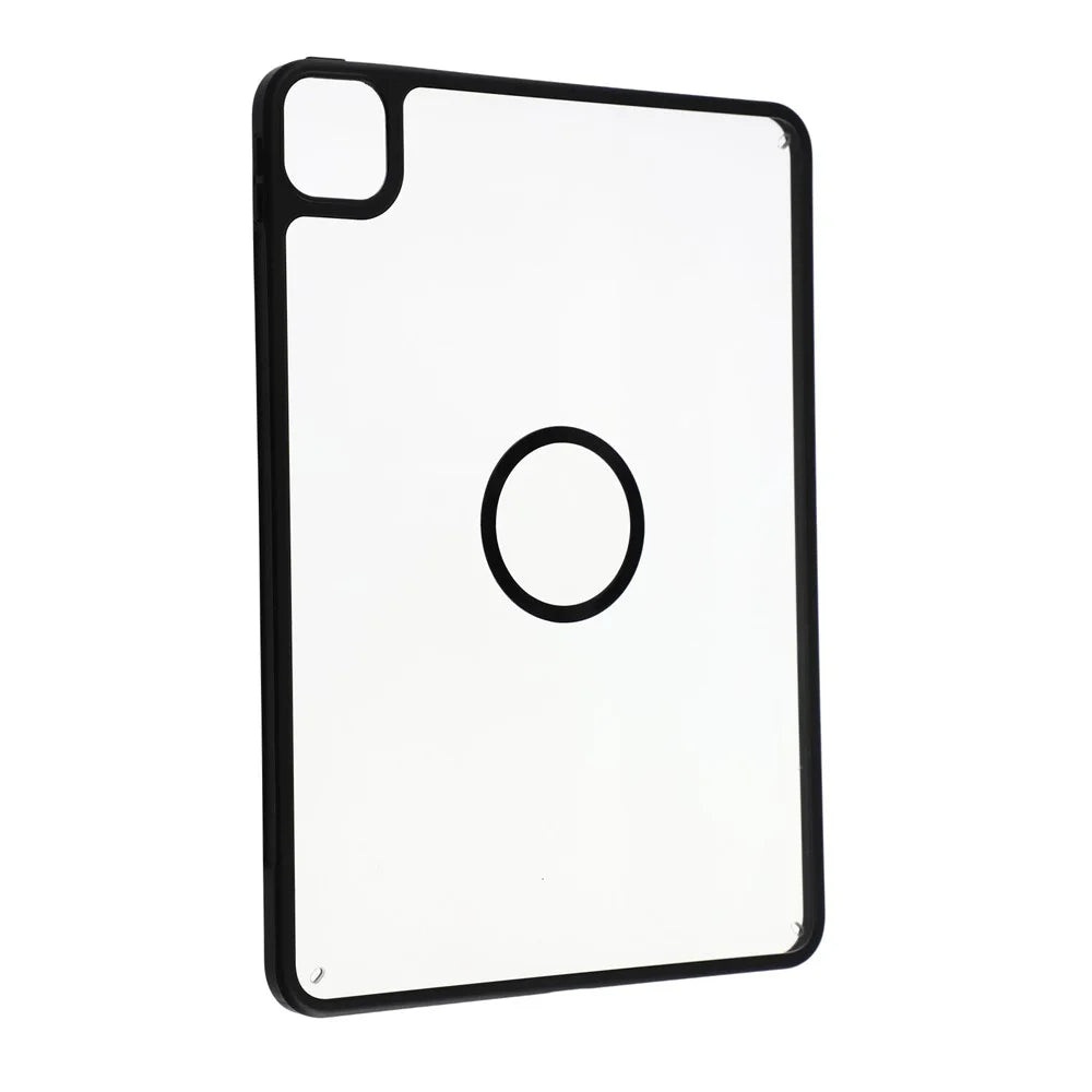 Magnetic Case for iPad Pro 11 (2025)  /  (2024) Solid Color Frame Matte Transparent Back Panel TPU + PC Cover - Transparent - 3