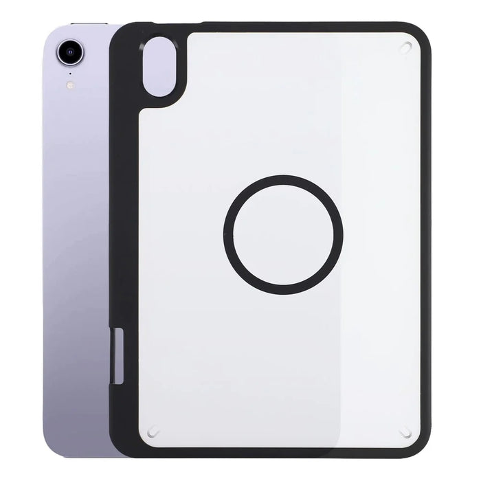 Tablet Case for iPad mini (2024)  /  (2021) Matte Magnetic Cover with Pencil Slot Shockproof TPU + PC Shell - Matte Black - 1