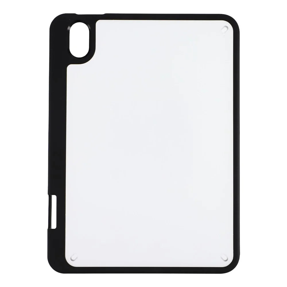 For iPad mini (2024) / (2021) Case Anti Drop Matte PC + TPU Protective Cover with Pencil Holder - Matte Black - 3