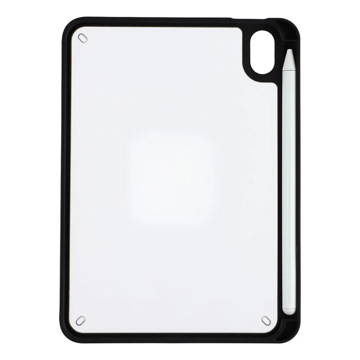 For iPad mini (2024) / (2021) Case Anti Drop Matte PC + TPU Protective Cover with Pencil Holder - Matte Black - 4