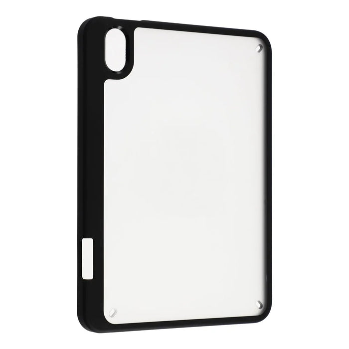 For iPad mini (2024) / (2021) Case Anti Drop Matte PC + TPU Protective Cover with Pencil Holder - Matte Black - 5