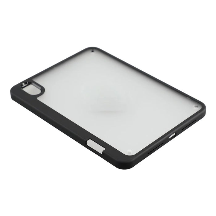 For iPad mini (2024) / (2021) Case Anti Drop Matte PC + TPU Protective Cover with Pencil Holder - Matte Black - 6
