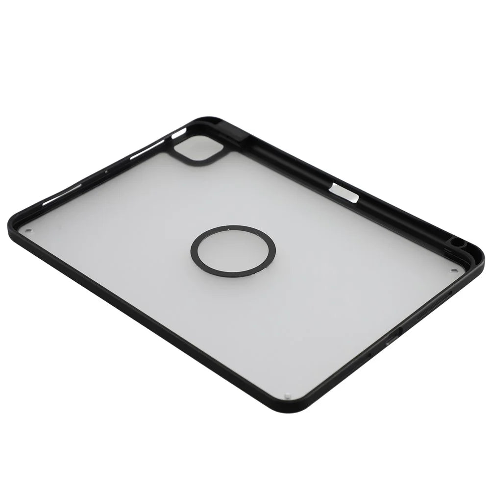 Tablet Case for iPad Pro 11 (2022) / (2021) / (2018) / (2010) Matte Magnetic Cover with Pencil Slot Shockproof TPU + PC Shell - Matte Black - 5