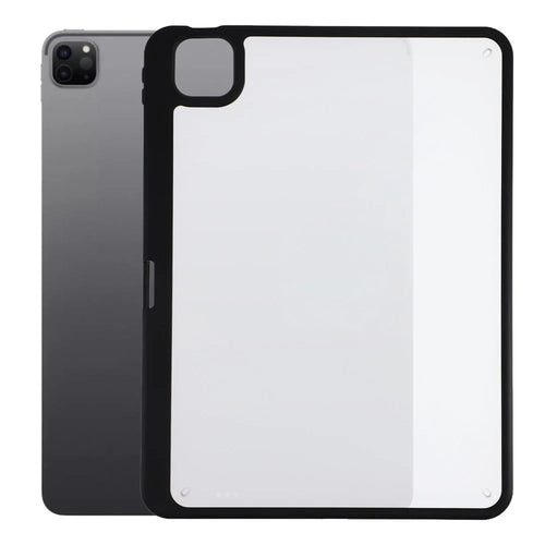 Case for iPad Pro 11 (2022) / (2021) / (2020) / (2018) Anti Drop Matte PC + TPU Protective Cover with Pencil Holder - Matte Black - 1
