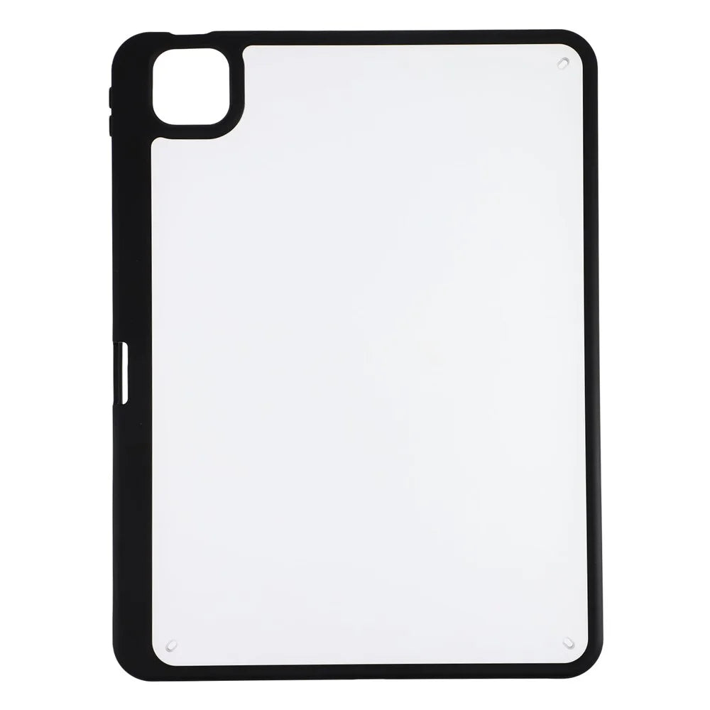 For iPad Pro 11 (2025) / (2024) Case Anti Drop Matte PC + TPU Protective Cover with Pencil Holder - Matte Black - 2