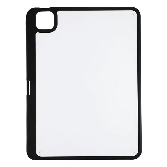 For iPad Pro 11 (2025) / (2024) Case Anti Drop Matte PC + TPU Protective Cover with Pencil Holder - Matte Black - 2