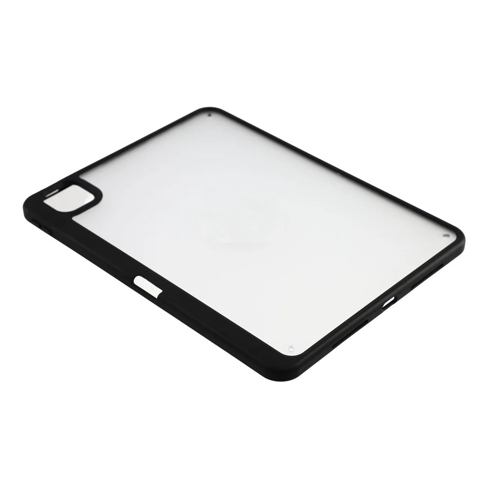 For iPad Pro 11 (2025) / (2024) Case Anti Drop Matte PC + TPU Protective Cover with Pencil Holder - Matte Black - 7