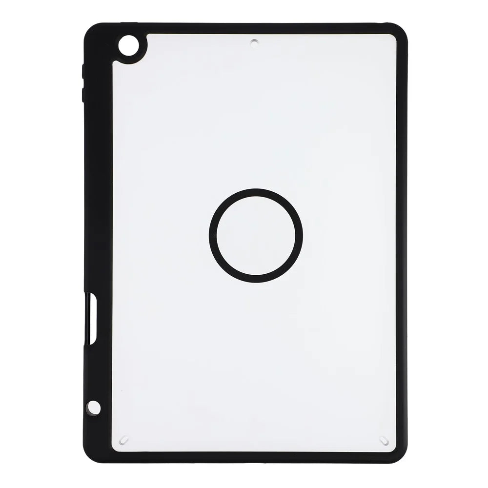 Tablet Case for iPad 10.2 (2021)  /  (2020)  /  (2019) Matte Magnetic Cover with Pencil Slot Shockproof TPU + PC Shell - Matte Black - 2