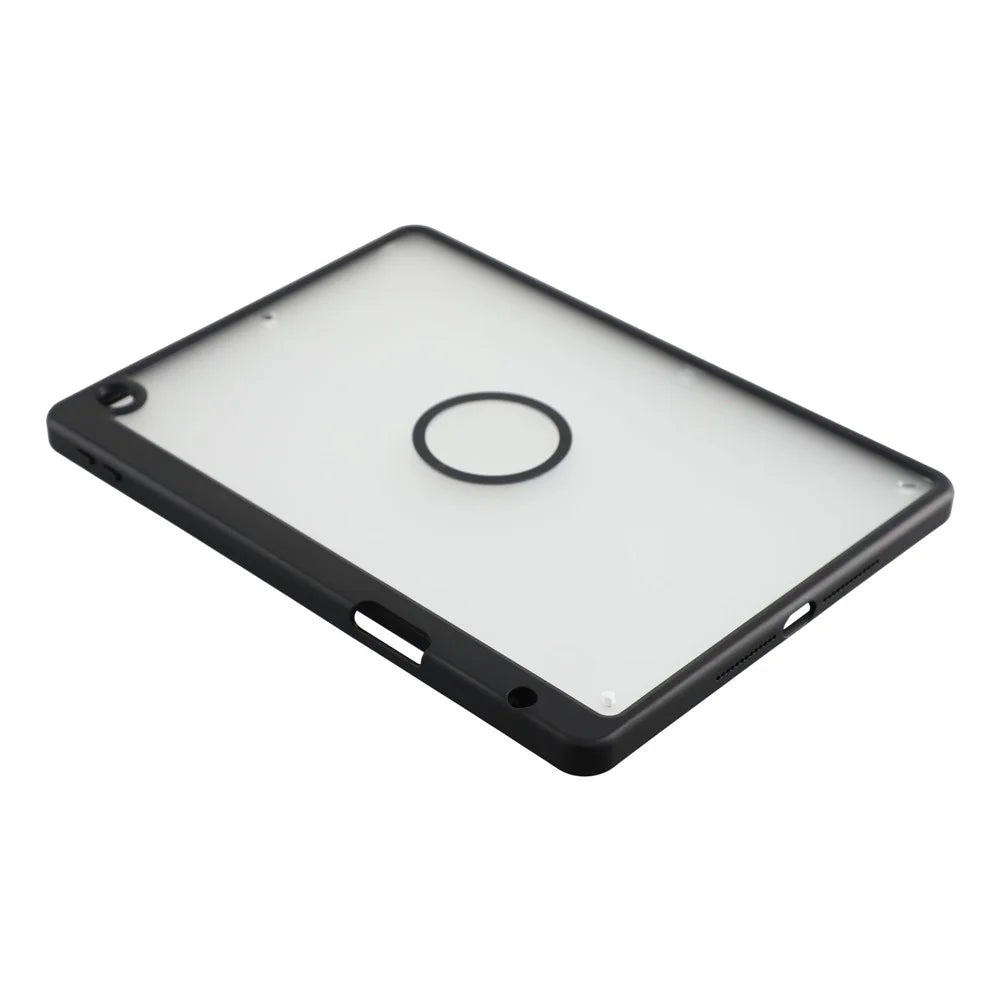 Tablet Case for iPad 10.2 (2021)  /  (2020)  /  (2019) Matte Magnetic Cover with Pencil Slot Shockproof TPU + PC Shell - Matte Black - 6