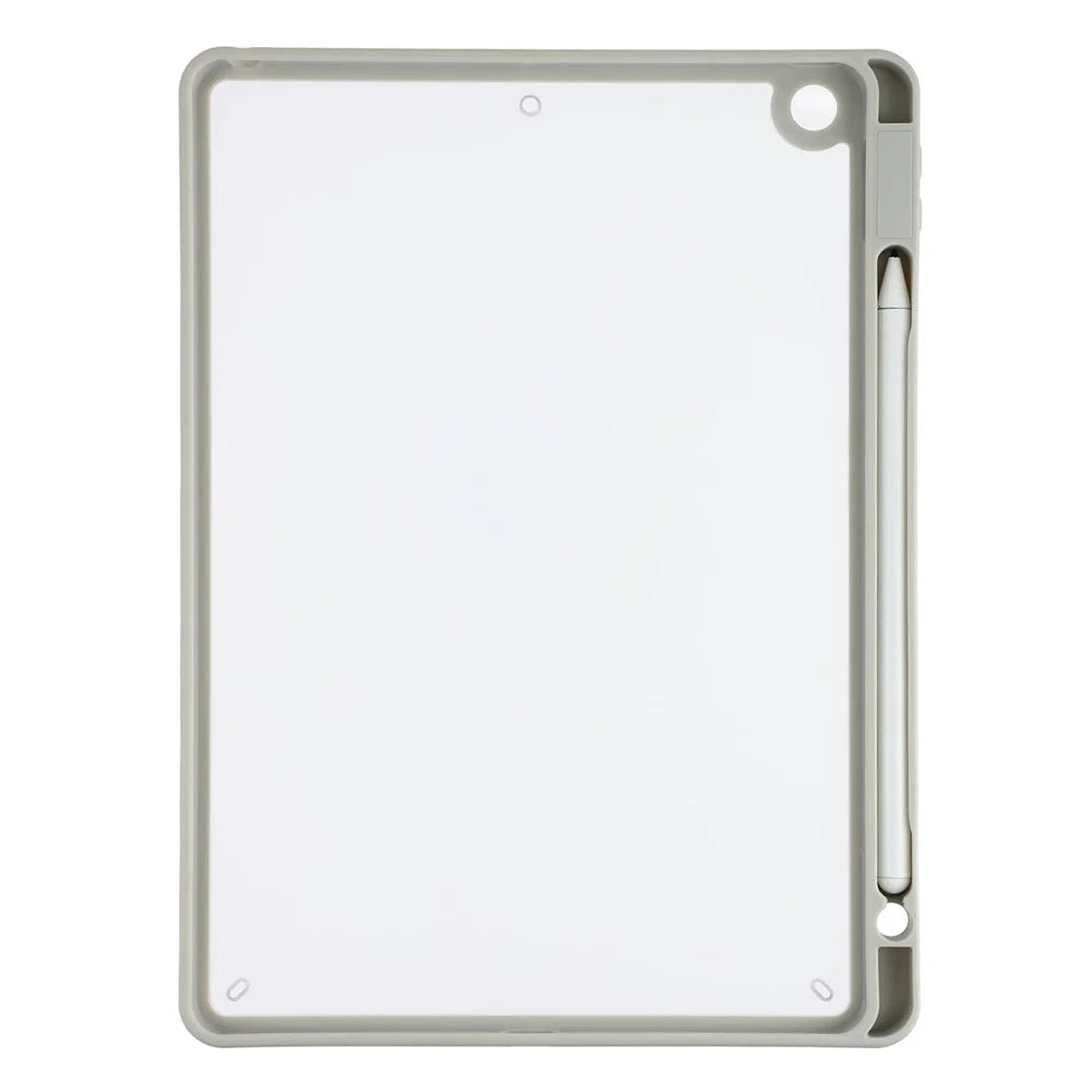 Case for iPad 10.2 (2021) / (2020) / (2019) Anti Drop Matte PC + TPU Protective Cover with Pencil Holder - Matte Grey - 7