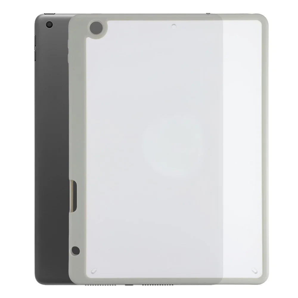 Case for iPad 10.2 (2021) / (2020) / (2019) Anti Drop Matte PC + TPU Protective Cover with Pencil Holder - Matte Grey - 5