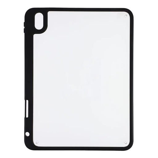 For iPad (2025) / iPad 10.9 (2022) Case Anti Drop Matte PC + TPU Protective Cover with Pencil Holder - Matte Black - 2