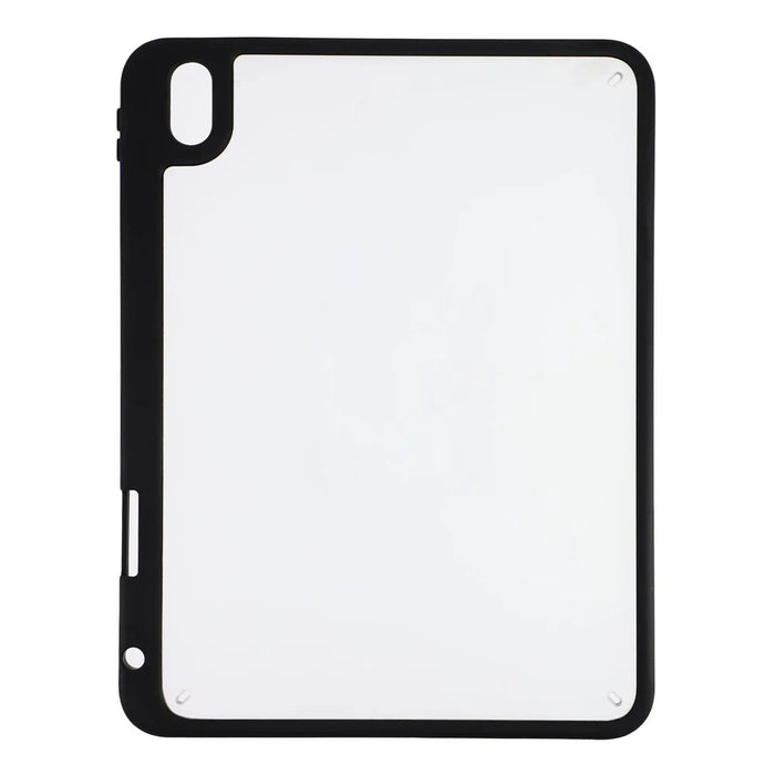 For iPad (2025) / iPad 10.9 (2022) Case Anti Drop Matte PC + TPU Protective Cover with Pencil Holder - Matte Black - 2