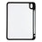 For iPad (2025) / iPad 10.9 (2022) Case Anti Drop Matte PC + TPU Protective Cover with Pencil Holder - Matte Black - 3