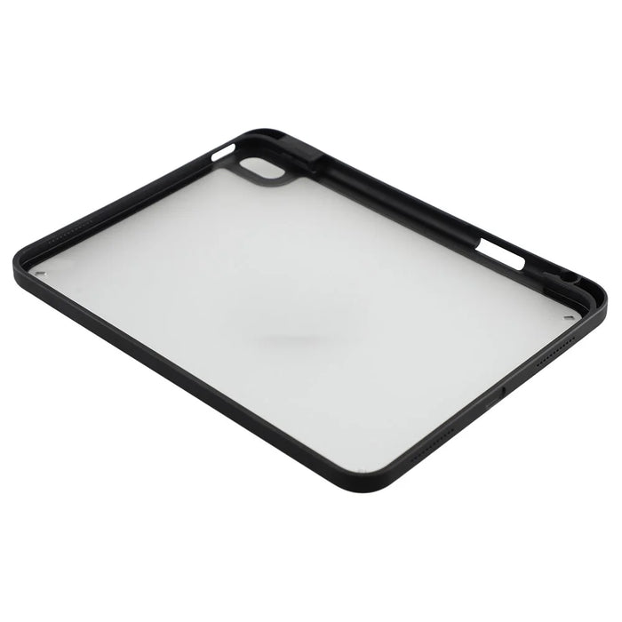 For iPad (2025) / iPad 10.9 (2022) Case Anti Drop Matte PC + TPU Protective Cover with Pencil Holder - Matte Black - 5