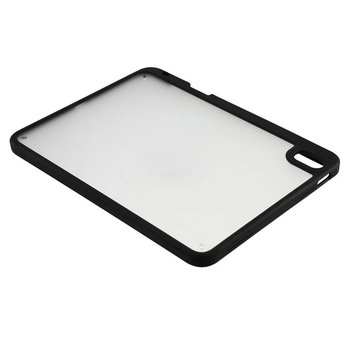 For iPad (2025) / iPad 10.9 (2022) Case Anti Drop Matte PC + TPU Protective Cover with Pencil Holder - Matte Black - 6