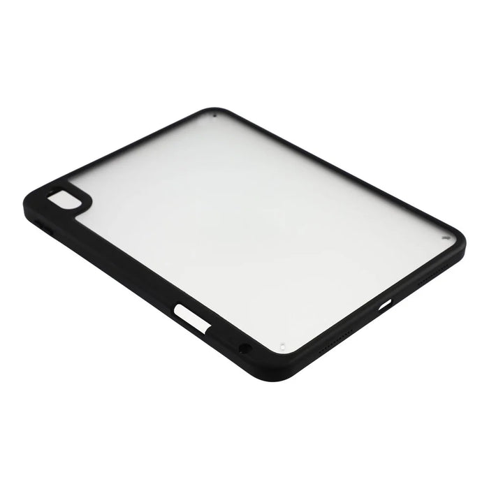 For iPad (2025) / iPad 10.9 (2022) Case Anti Drop Matte PC + TPU Protective Cover with Pencil Holder - Matte Black - 7