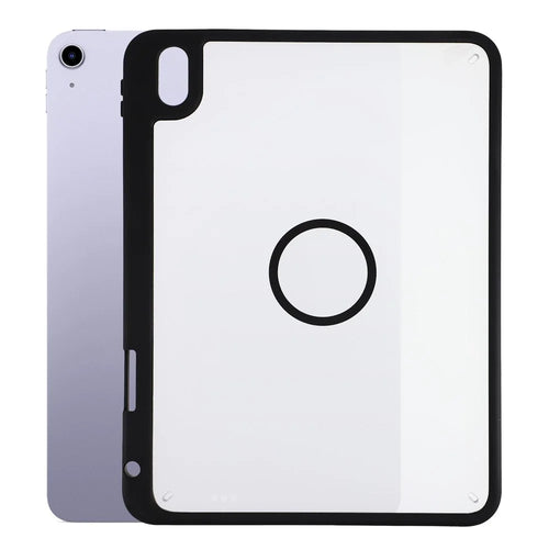 Tablet Case for iPad Air 11 (2026)  /  (2025)  /  (2024)  /  Air (2022)  /  Air (2020) Matte Magnetic Cover with Pencil Slot Shockproof TPU + PC Shell - Matte Black - 1