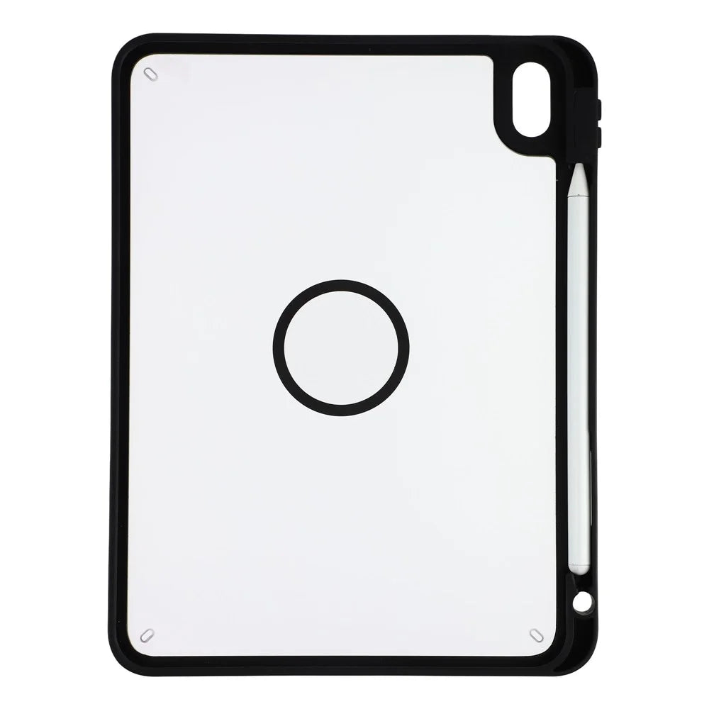 Tablet Case for iPad Air 11 (2026)  /  (2025)  /  (2024)  /  Air (2022)  /  Air (2020) Matte Magnetic Cover with Pencil Slot Shockproof TPU + PC Shell - Matte Black - 3