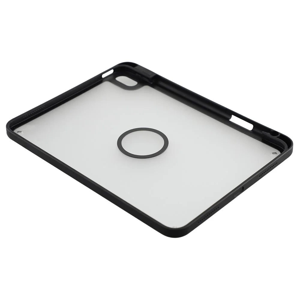 Tablet Case for iPad Air 11 (2026)  /  (2025)  /  (2024)  /  Air (2022)  /  Air (2020) Matte Magnetic Cover with Pencil Slot Shockproof TPU + PC Shell - Matte Black - 5