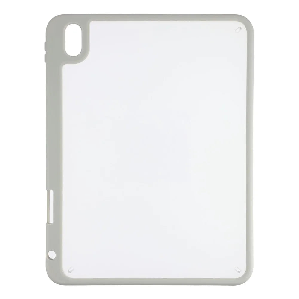 Tablet Case for iPad Air 11 (2026)  /  (2025)  /  (2024)  /  Air (2022)  /  Air (2020) Matte Cover with Pencil Slot Shockproof TPU + PC Shell - Matte Grey - 2