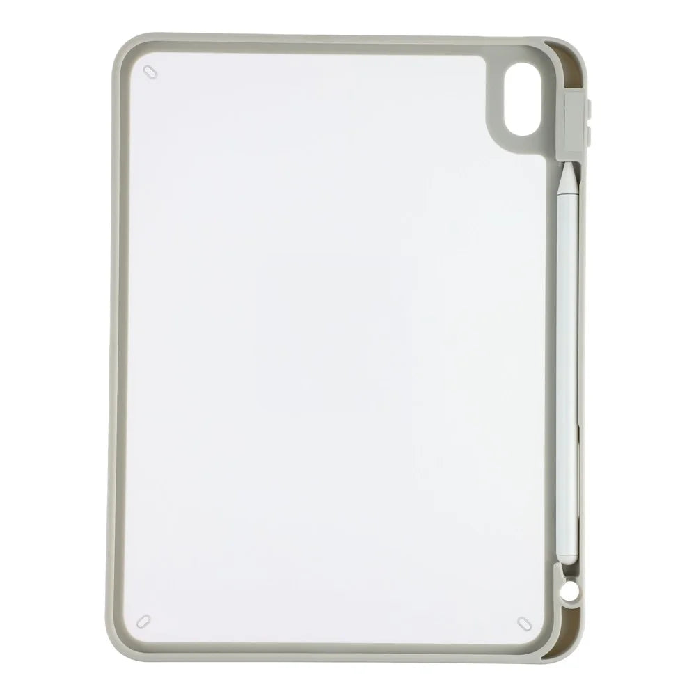 Tablet Case for iPad Air 11 (2026)  /  (2025)  /  (2024)  /  Air (2022)  /  Air (2020) Matte Cover with Pencil Slot Shockproof TPU + PC Shell - Matte Grey - 3