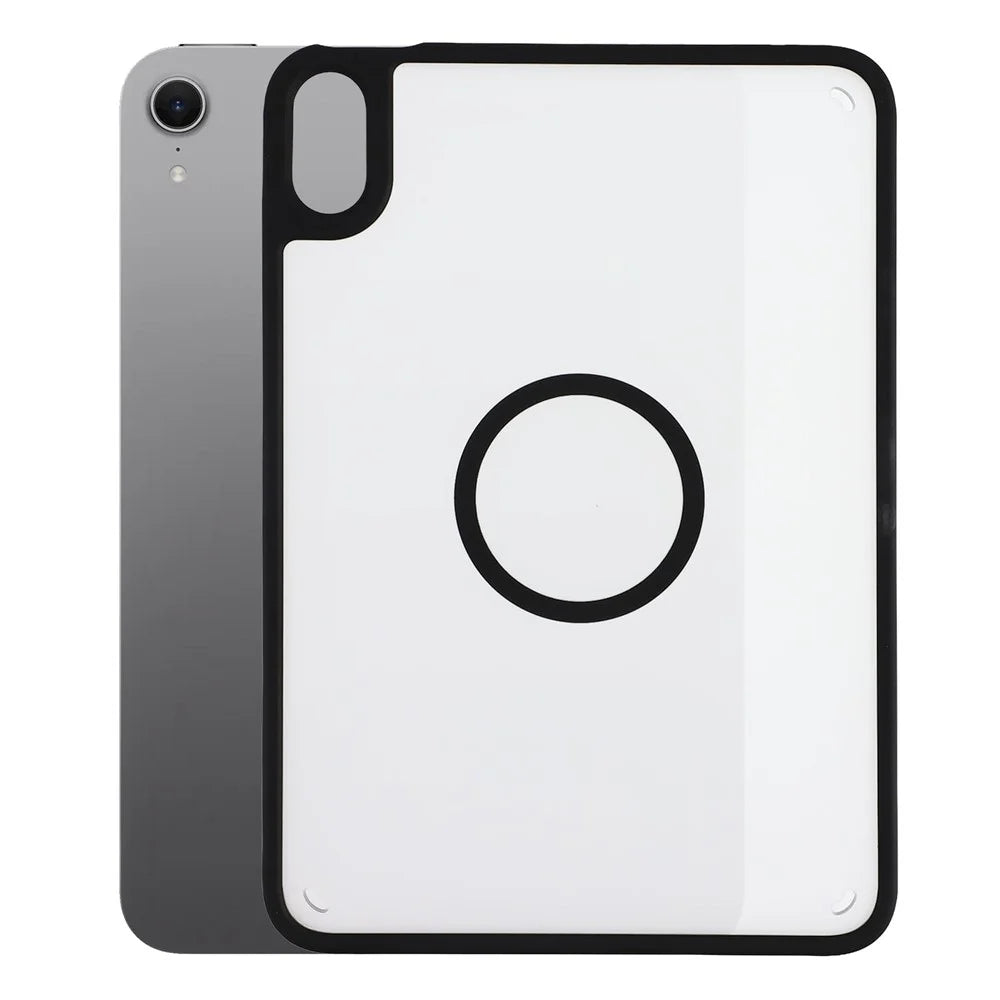 Tablet Case for iPad mini (2024)  /  (2021) Matte Magnetic Cover Shockproof TPU + PC Shell - Matte Black - 1