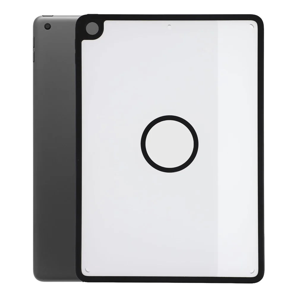 Tablet Case for iPad 10.2 (2021)  /  (2020)  /  (2019) Matte Magnetic Cover Shockproof TPU + PC Shell - Matte Black - 1