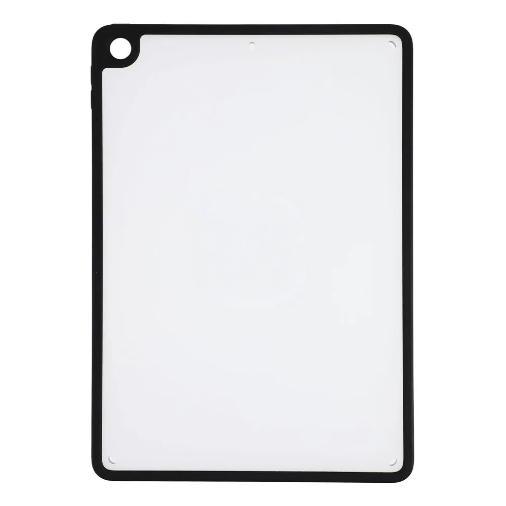 Case for iPad 10.2 (2021) / (2020) / (2019) Matte PC + TPU Drop Protection Back Cover - Matte Black - 2