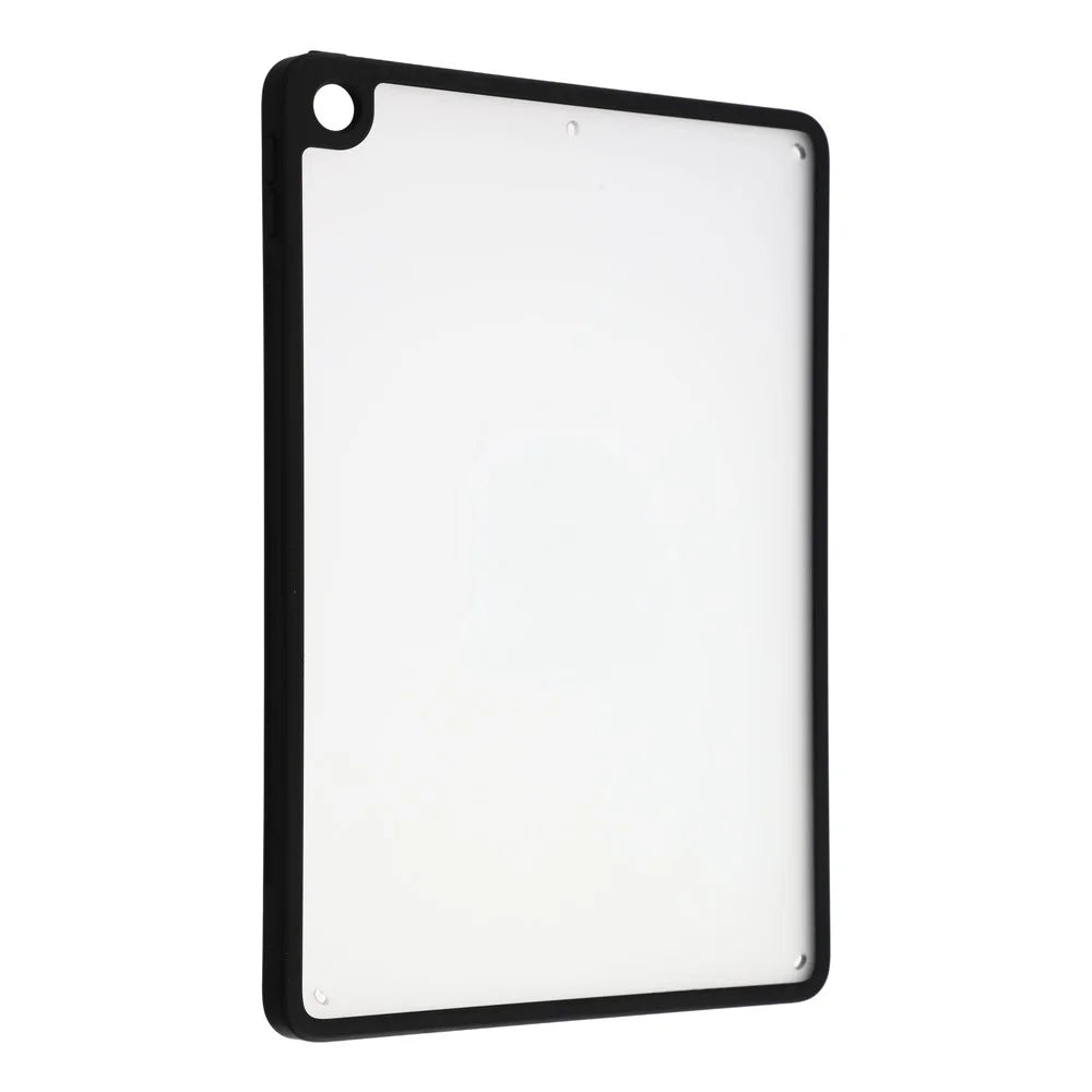 Case for iPad 10.2 (2021) / (2020) / (2019) Matte PC + TPU Drop Protection Back Cover - Matte Black - 3