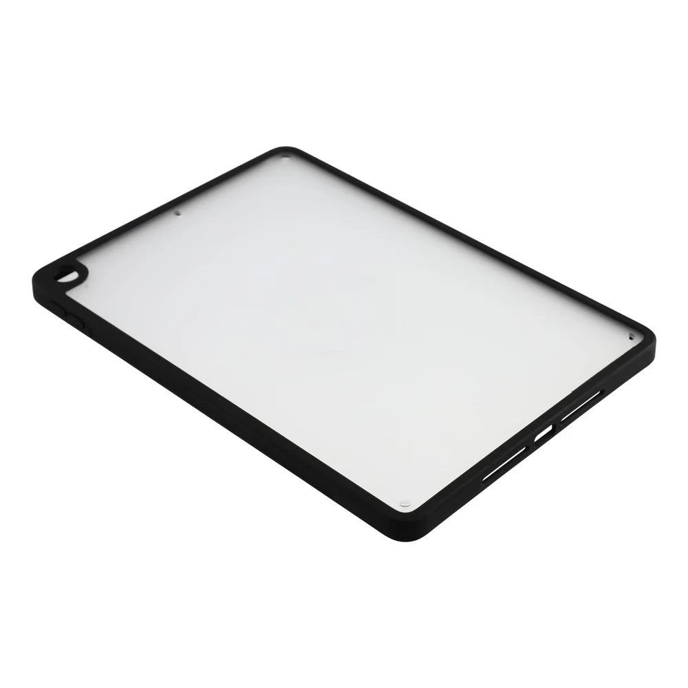 Case for iPad 10.2 (2021) / (2020) / (2019) Matte PC + TPU Drop Protection Back Cover - Matte Black - 4