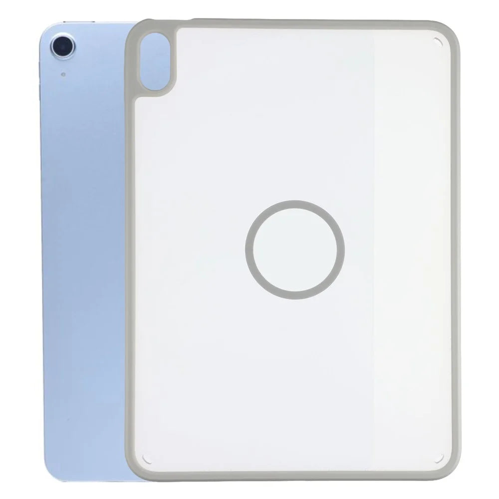 Tablet Case for iPad (2025)  /  10.9 (2022) Matte Magnetic Cover Shockproof TPU + PC Shell - Matte Grey - 1