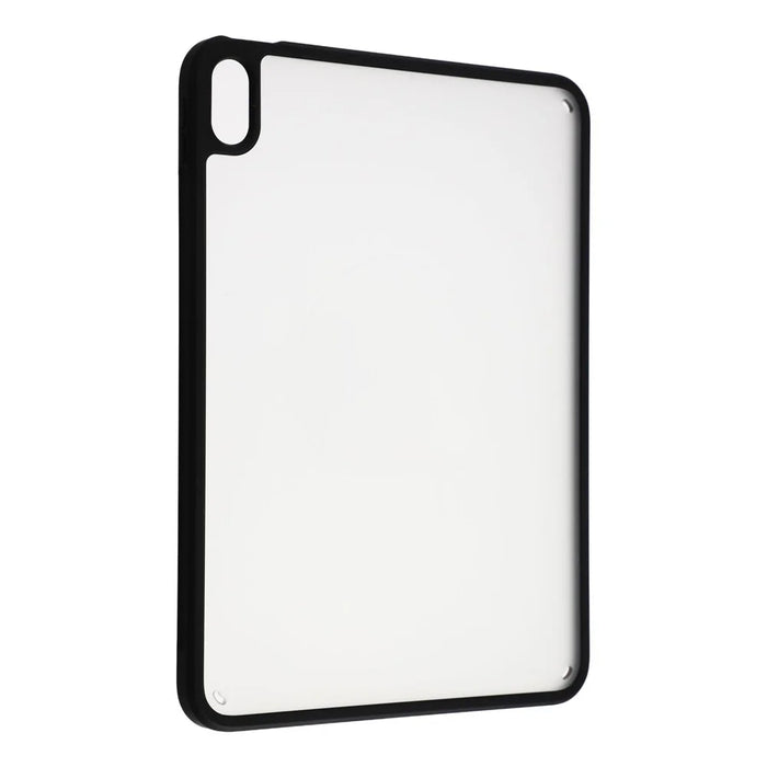 For iPad (2025) / iPad 10.9 (2022) Case Matte PC + TPU Drop Protection Back Cover - Matte Black - 3