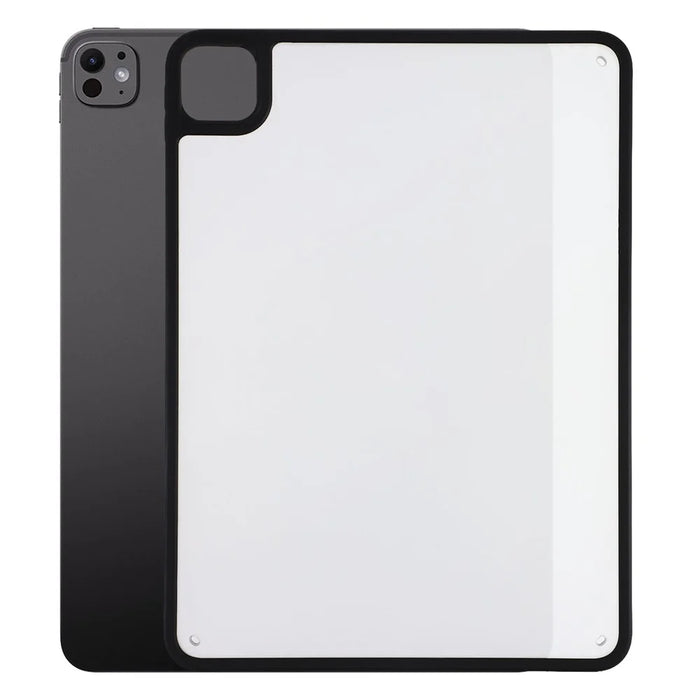 For iPad Pro 11 (2025) / (2024) Case Matte PC + TPU Drop Protection Back Cover - Matte Black - 1