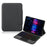 For Lenovo Legion Y700 (Gen 5) Leather Case + Touchpad Bluetooth-Compatible Keyboard with Backlit - Black - 1
