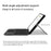 For Lenovo Legion Y700 (Gen 5) Leather Case + Touchpad Bluetooth-Compatible Keyboard with Backlit - Black - 7