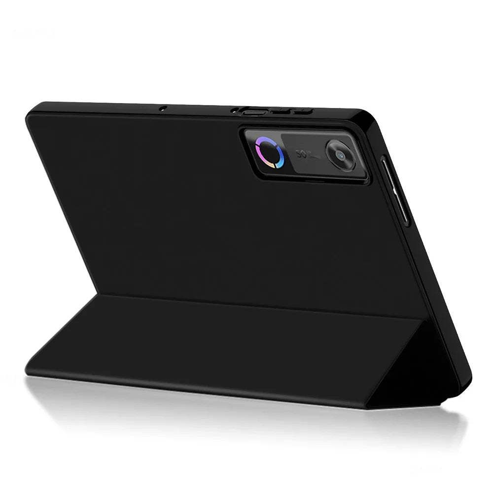 For Lenovo Legion Y700 (Gen 5) Case PU Leather TPU Back Trifold Stand Tablet Cover - Black - 3