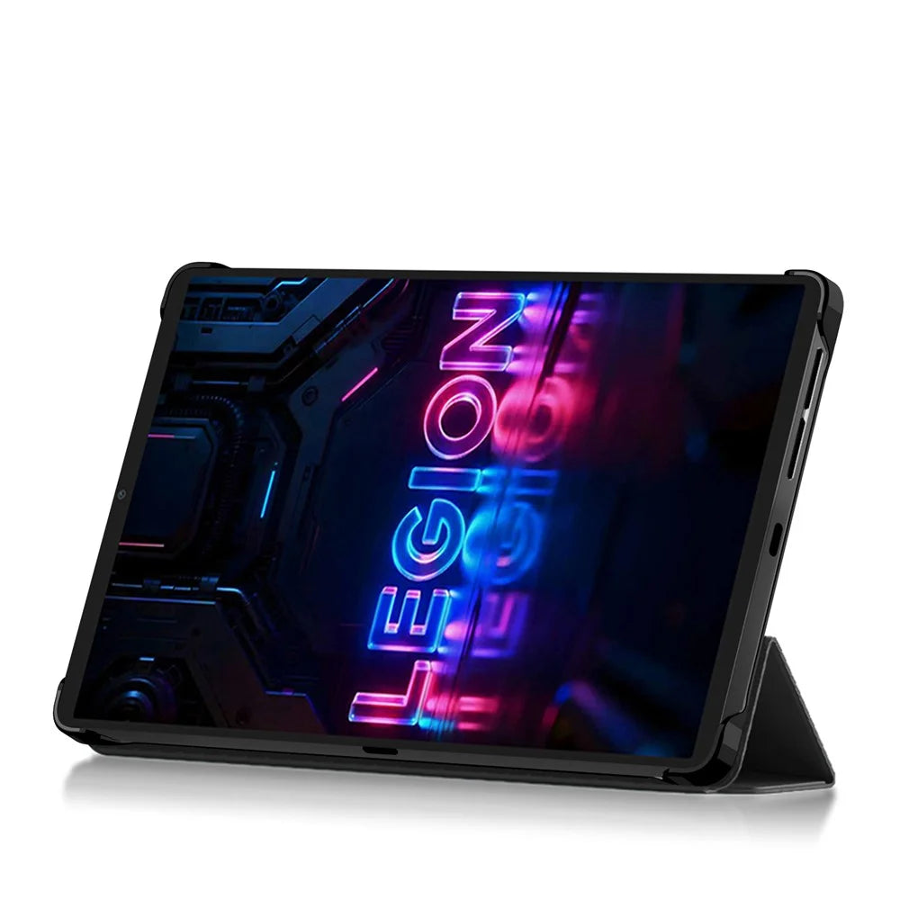 For Lenovo Legion Y700 (Gen 5) Case Stand PC PU Leather Magnetic Detachable Tablet Cover - Black - 2
